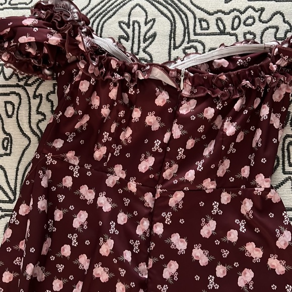 Floral Maxi/Midi off the shoulder dress - Picture 3 of 3